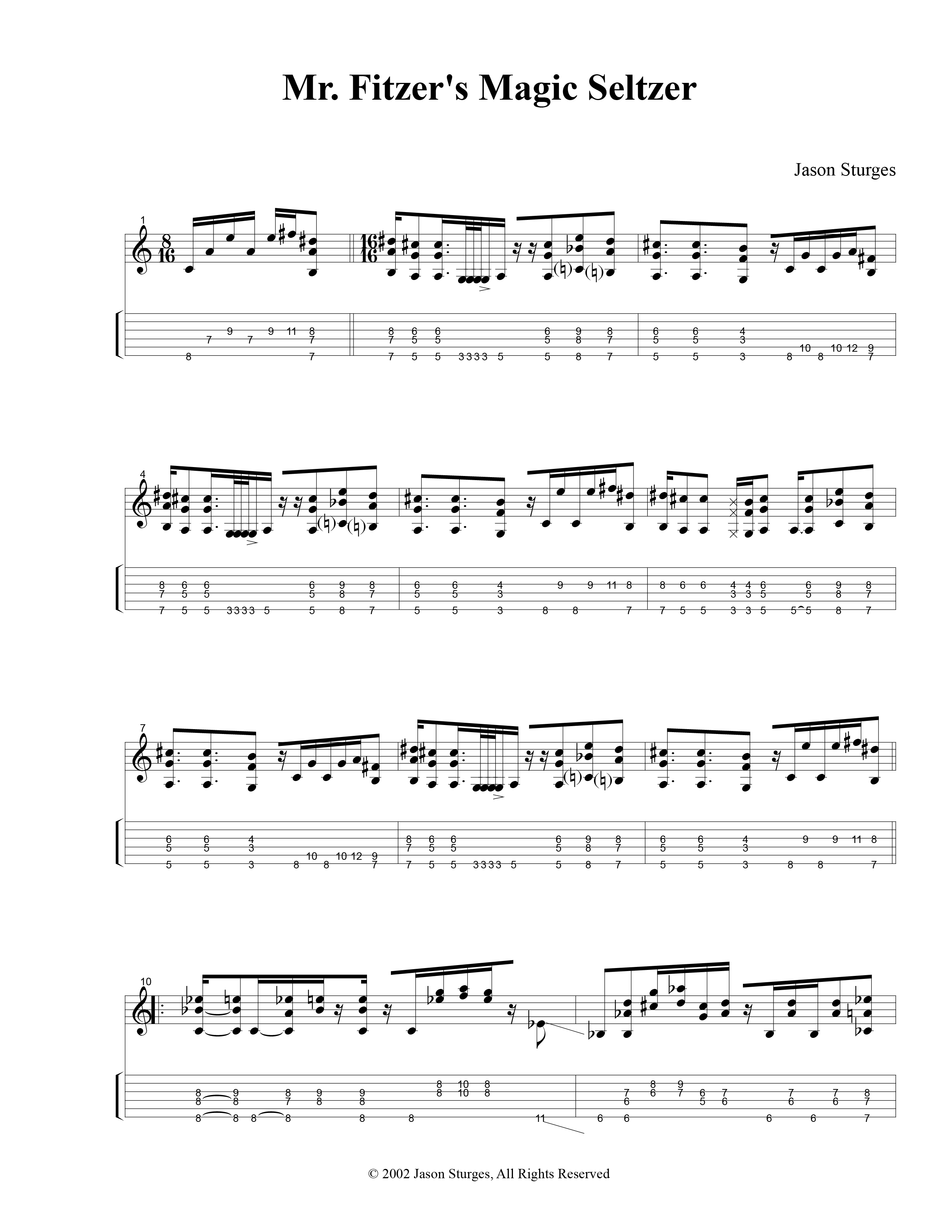 Mr. Fitzer's Magic Seltzer